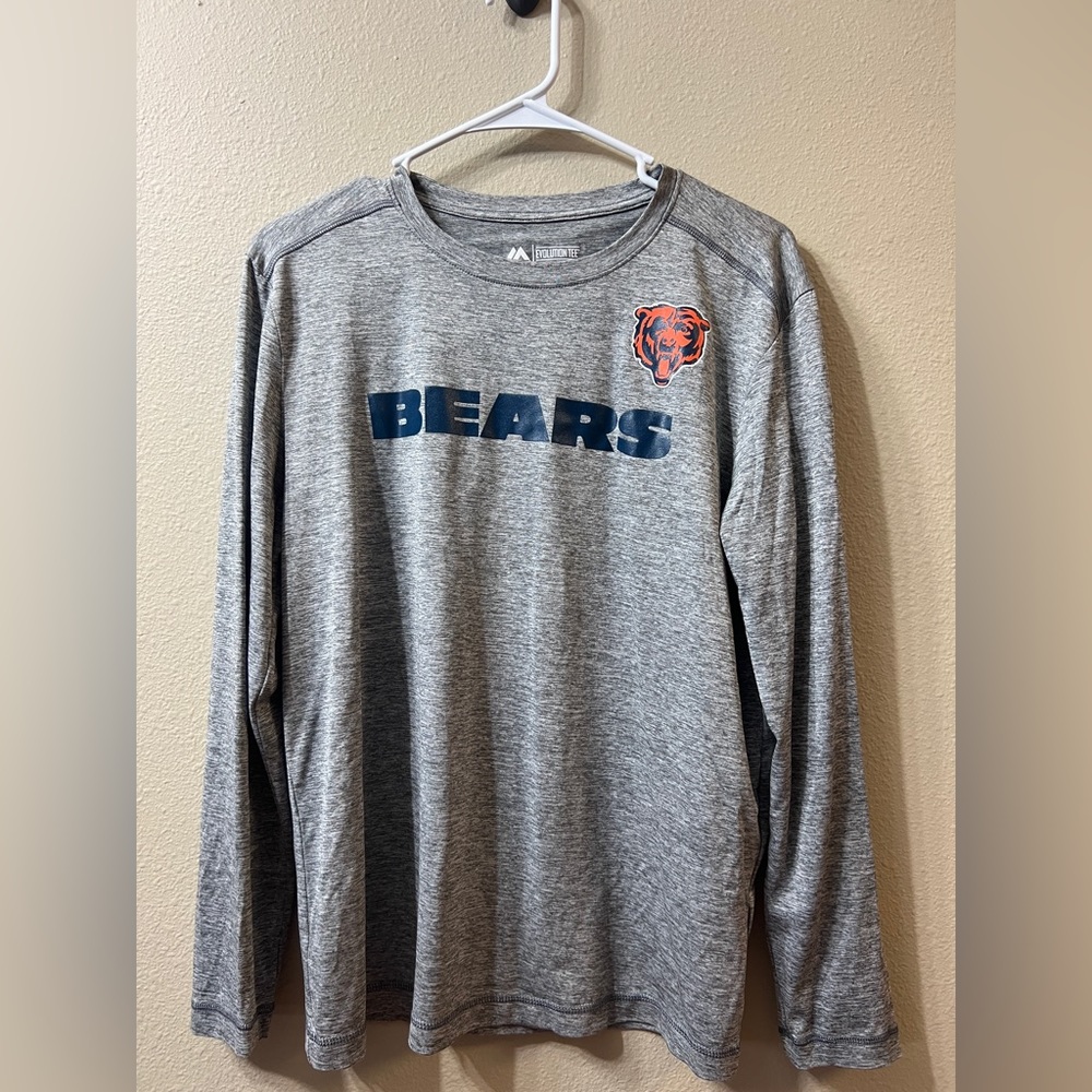 Chicago Bears Majestic Evolution Coole Base Long Sleeve Shirt Medium